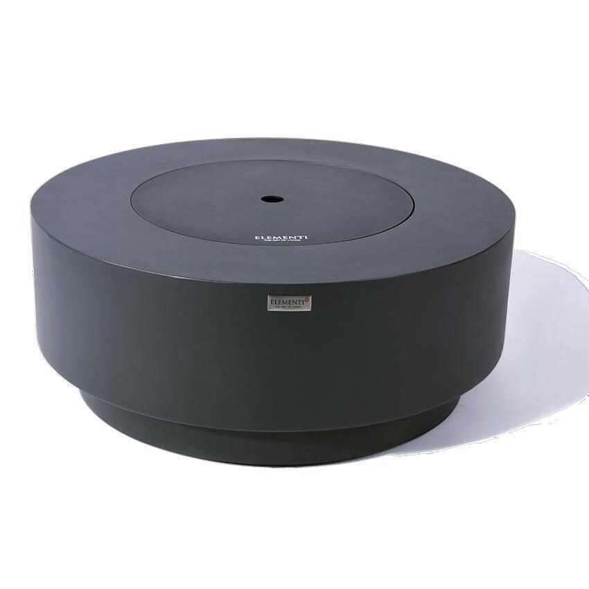 Elementi Nimes OFG414DG-LP 41-Inch Propane Dark Gray Fire Pit Table - Covered With Aluminum Lid thumbnail