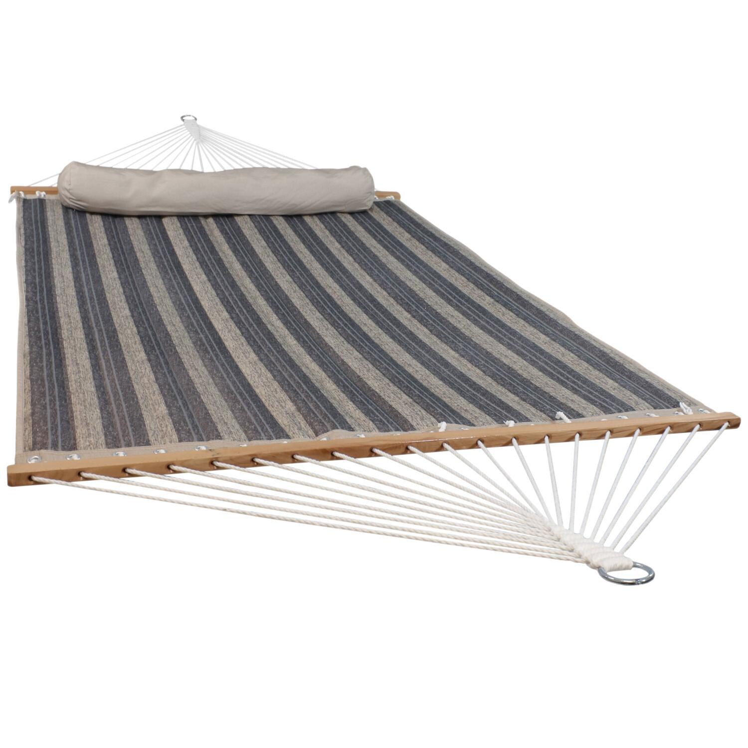 Sunnydaze Decor Quilted Double Hammock & Pillow - Mountainside - LY-QFH-MTS