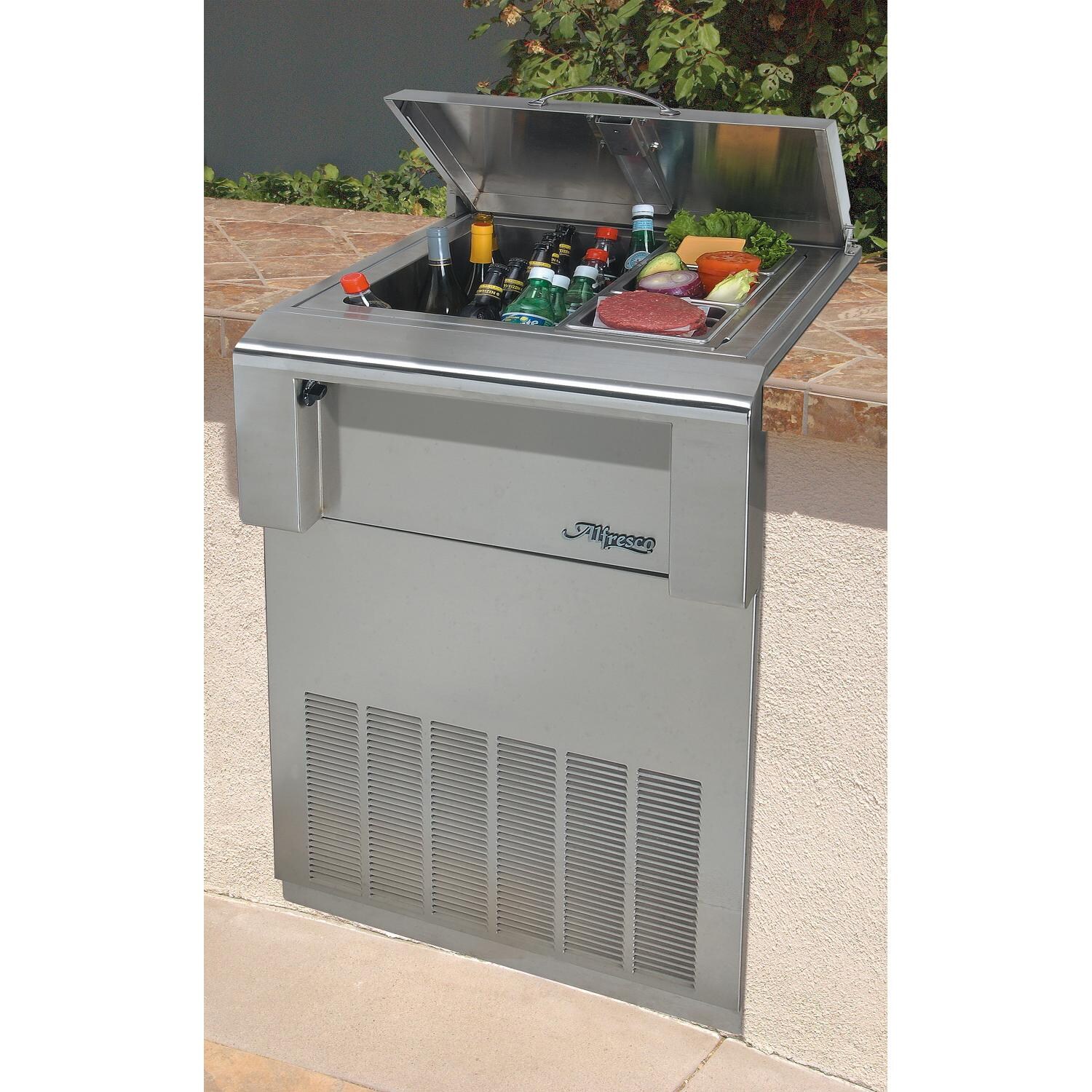 Alfresco 24-Inch 4.4 Cu. Ft. Built-In Outdoor Rated Refrigerator - ARDI