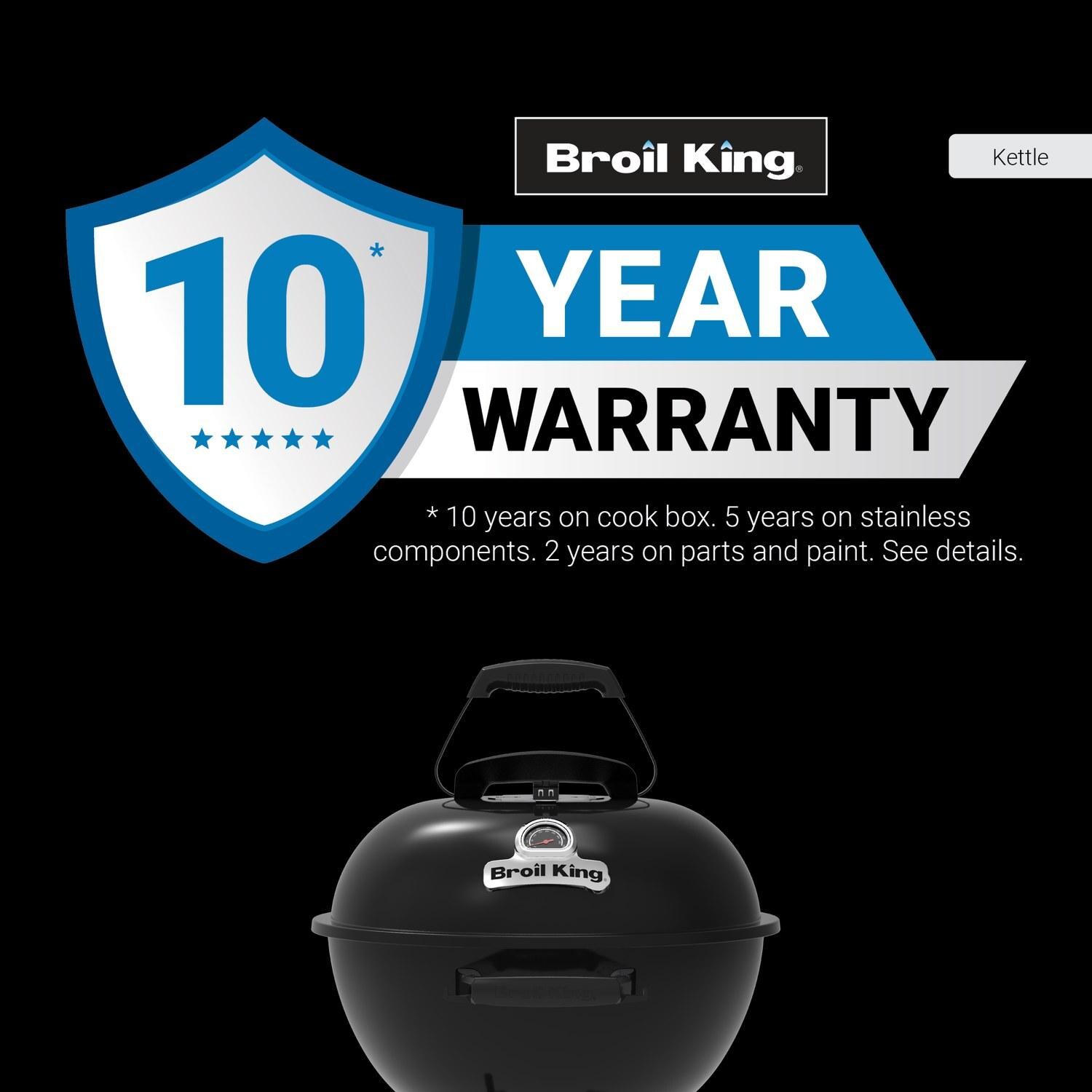 Broil King 400010 Kettle 18 1/2-in Charcoal Grill - Black - 10 Year Warranty - Detail thumbnail