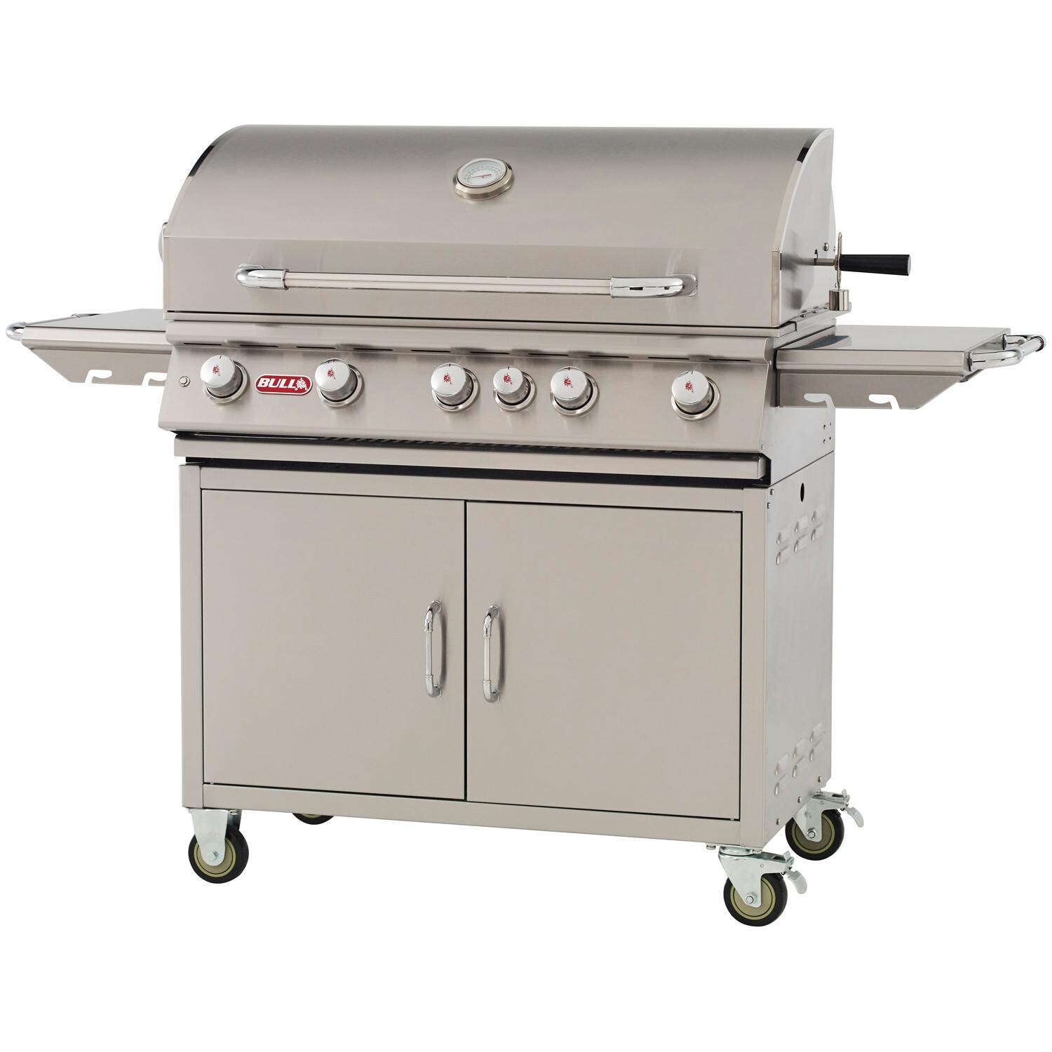 Bull 55001 Brahma 38-Inch 5-Burner Natural Gas Grill Cart - Right Side Angled View thumbnail
