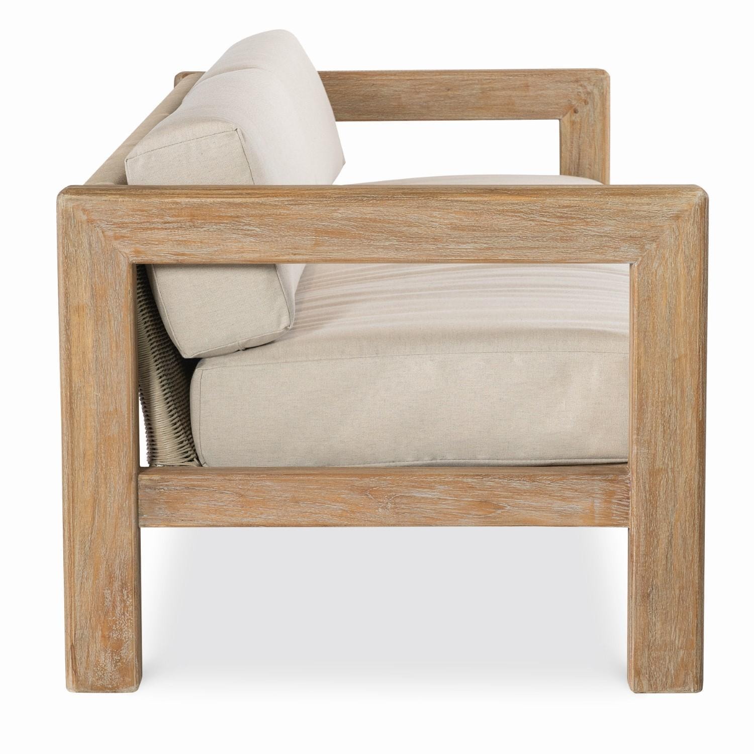 Sedona 3 Person Teak Sofa in Canvas Canvas by Sunset West - Side - White Background thumbnail