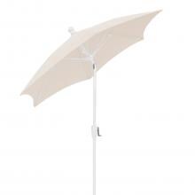 FiberBuilt 9 Ft. Aluminum Market Patio Umbrella W/ Crank Lift & Tilt - Natural image