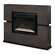 Dimplex Multi-Fire XD Linwood 65-Inch Electric Fireplace Mantel - Acrylic Ice Embers - Rift Grey - GDS33HG-1310RG image