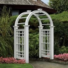 New England Arbors Westchester 7.5 Ft Vinyl Arbor image