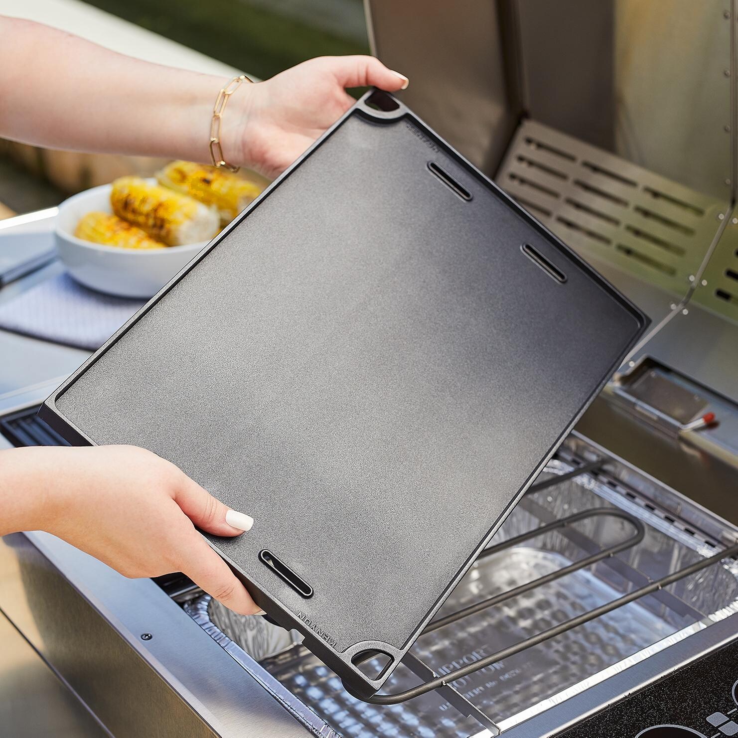 Kenyon B96000 All Seasons Non-Stick 12-Inch Griddle For Kenyon Electric Grills - Installing Griddle thumbnail