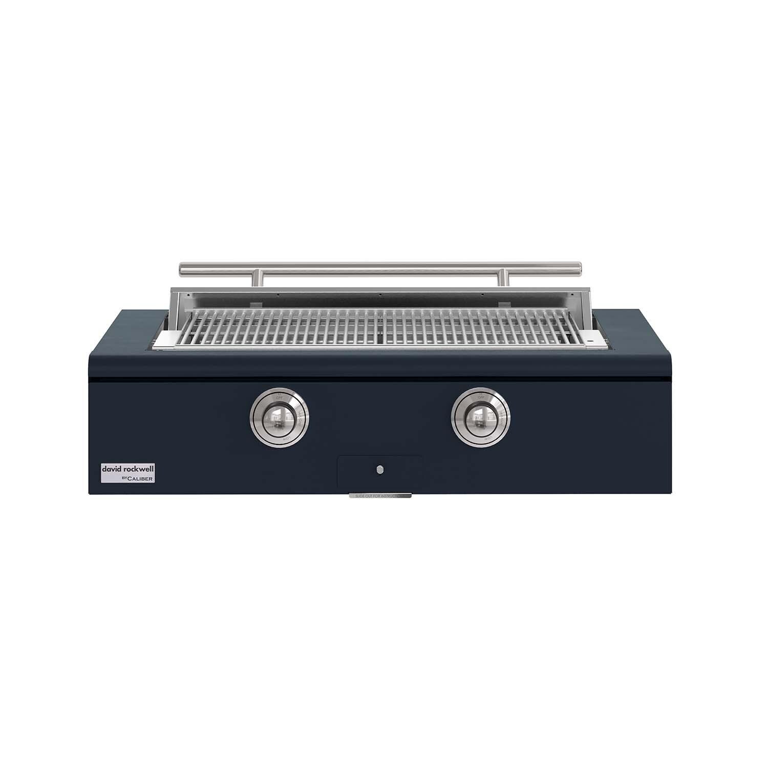 Caliber CRG-42BL00-A-104-H02 42-in Propane Built-In Rockwell Grill - Juniper w/ Chrome Hardware - White Background thumbnail