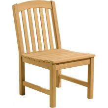 Chadwick Natural Shorea Patio Dining Side Chair By Oxford Garden image