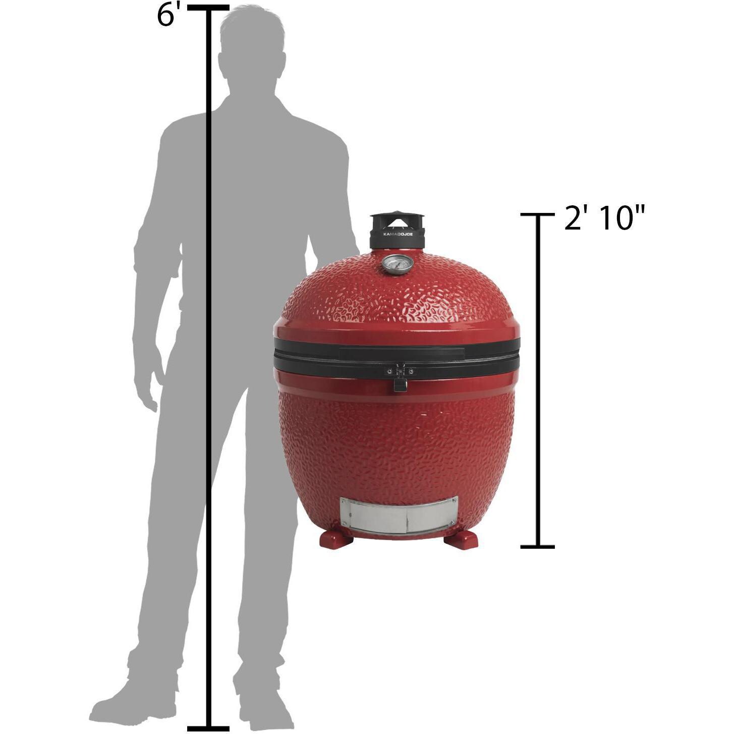 Kamado Joe Big Joe II 24-Inch Stand-Alone Ceramic Grill - Scale for Size thumbnail
