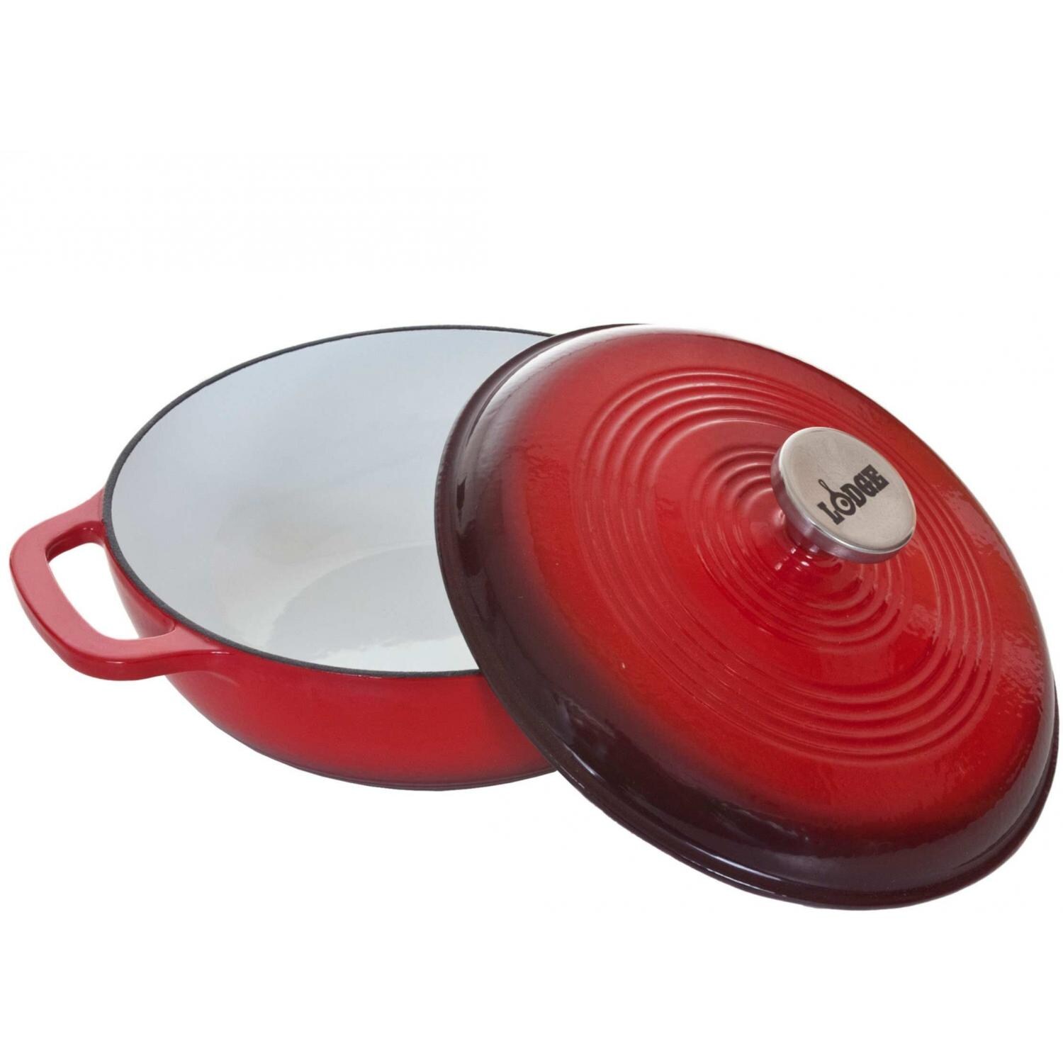 Lodge 3 Quart Enamel Cast Iron Dutch Oven thumbnail
