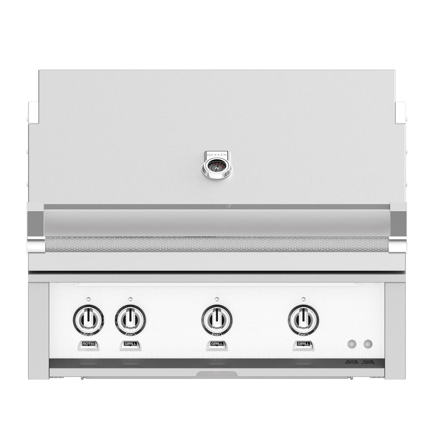 Hestan 36Inch BuiltIn Natural Gas Grill W/ All Infrared Burners