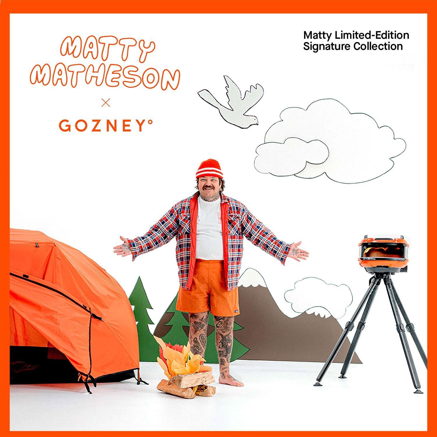 Matty Matheson x Gozney GTPOGUS1225 Limited-Edition Tread Portable Propane Pizza Oven - Orange - The Matty Matheson Signature Pizza Oven for Outdoors - Detail thumbnail