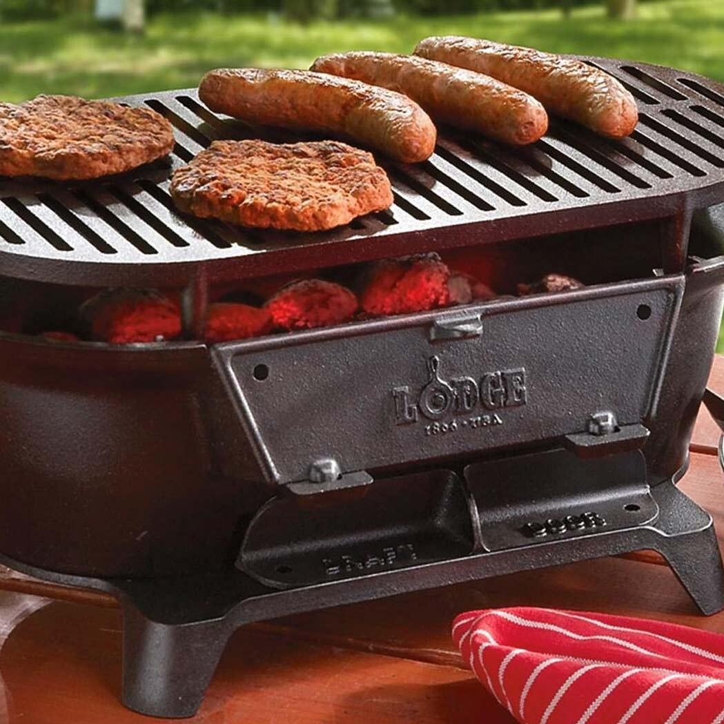 Lodge Sportsman Hibachi Charcoal Grill - L410 : BBQ Guys