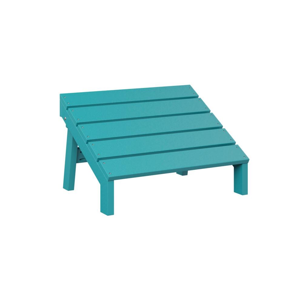 Mayhew Recycled Plastic Adirondack Ottoman in Aruba Blue by Berlin Gardens