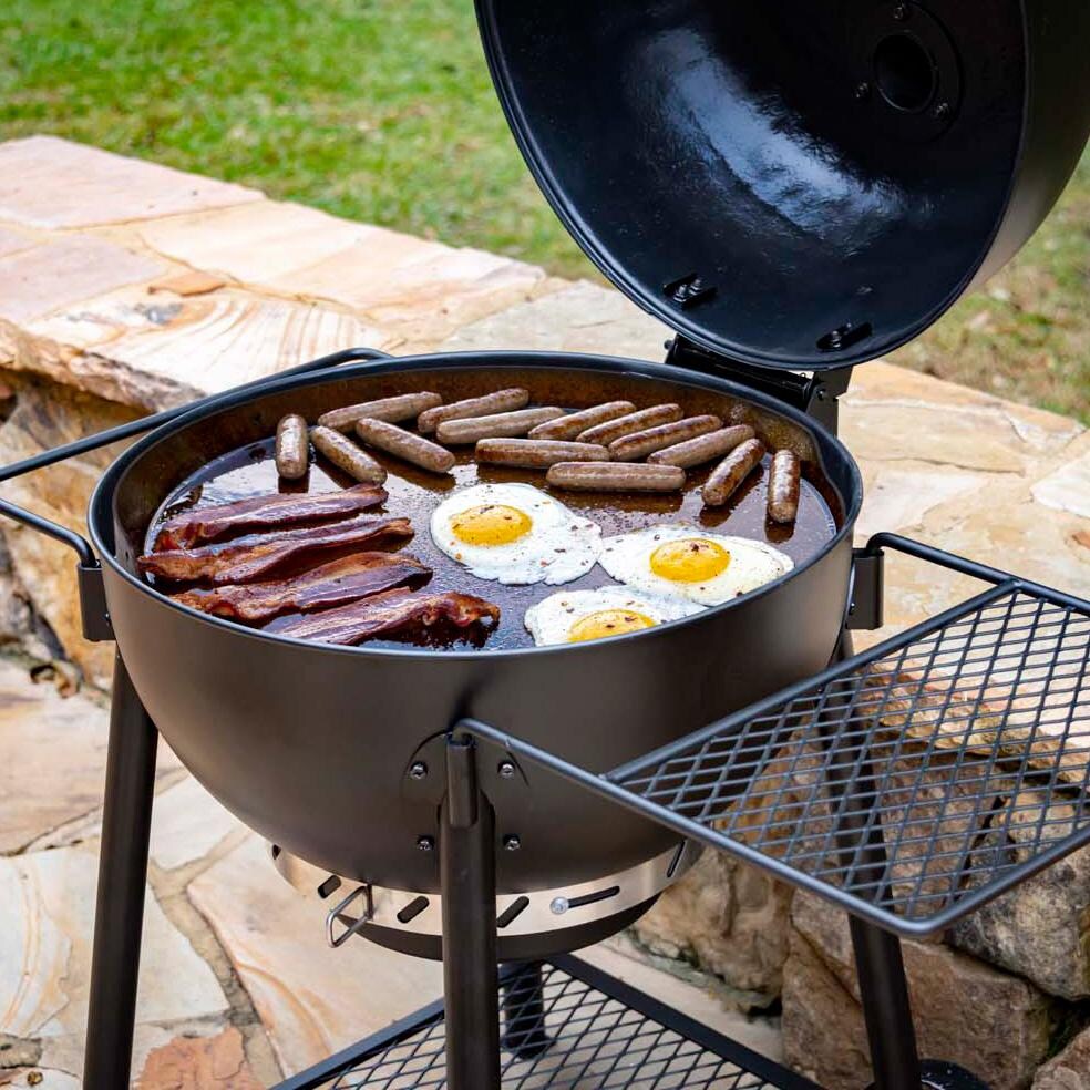 Oklahoma Joe's 7577447P04 Griddle & Pizza Steel - Making Breakfast - Lifestyle thumbnail