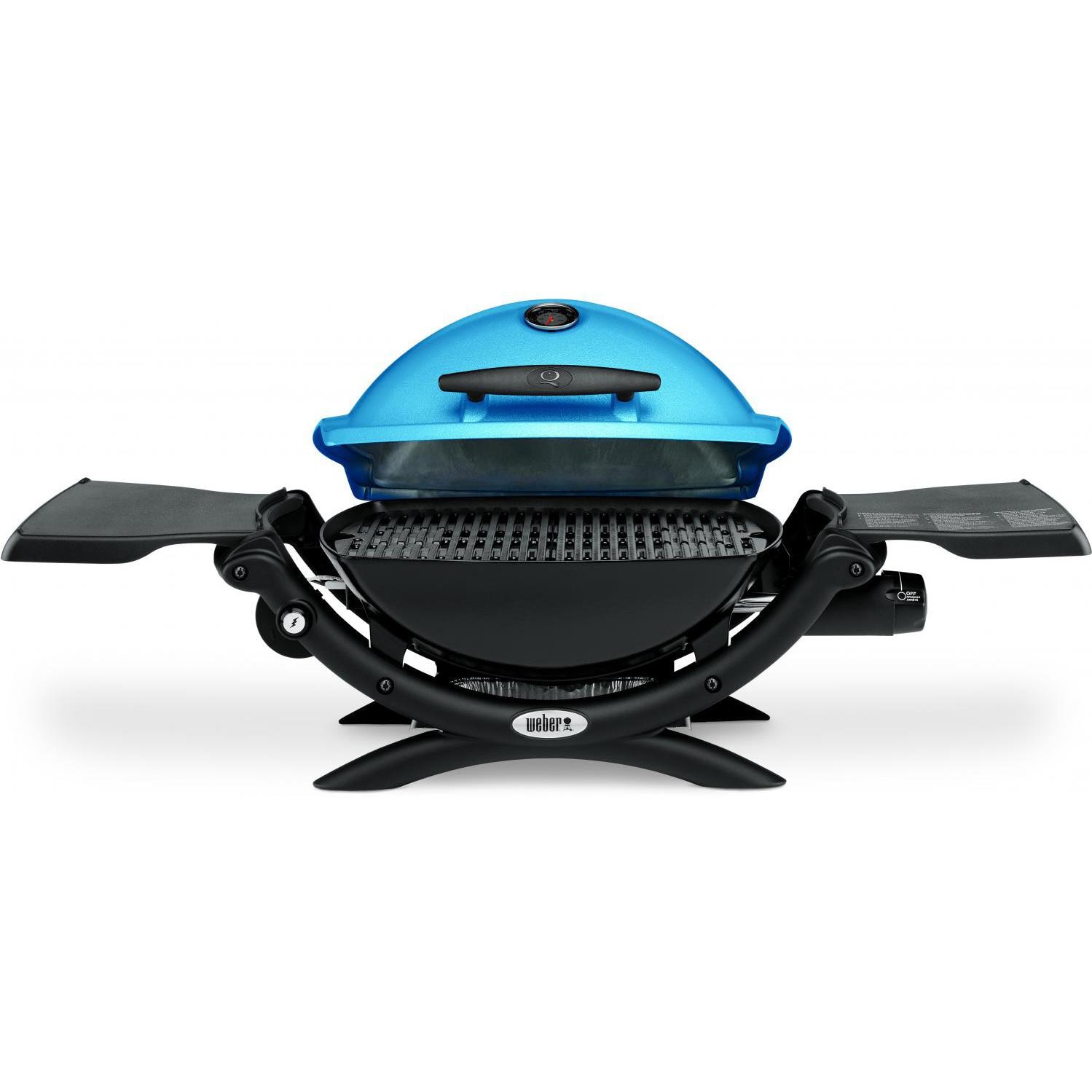 Weber Q 1200 Portable Propane Gas Grill - Lid Open thumbnail