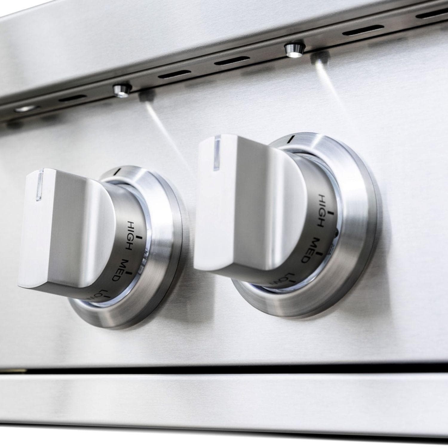 Summerset PB2PRO Pro15-in Built-In Natural Gas Power Burner - Knobs - Temperature Settings - Detail thumbnail