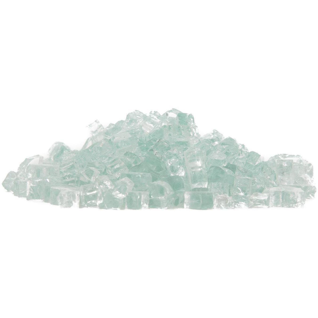 BBQGuys Signature Series 1/4-Inch Ice Clear Non-Reflective Fire Glass - 80 Pounds thumbnail