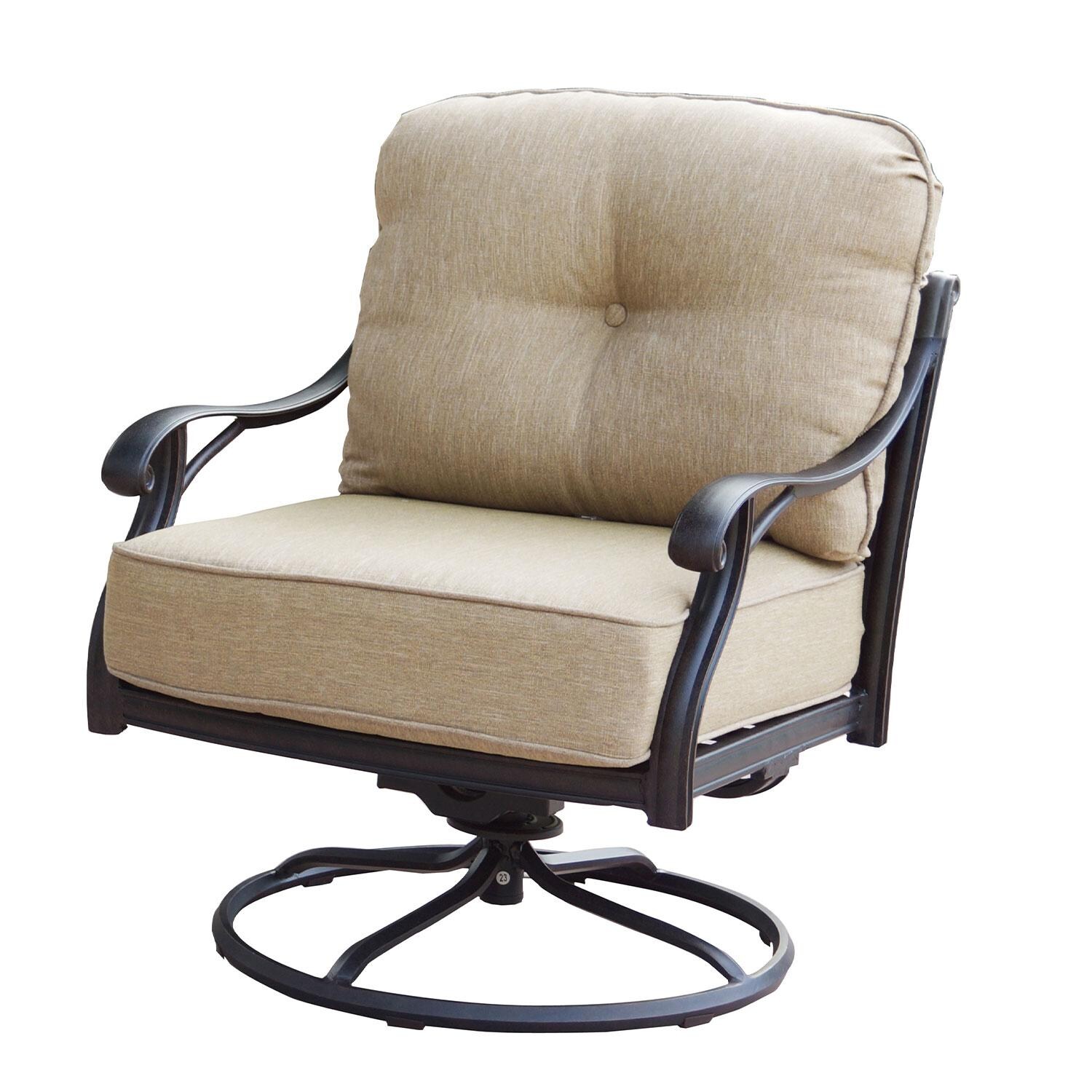 Darlee Nassau Cast Aluminum Swivel Rocker Club Chair thumbnail