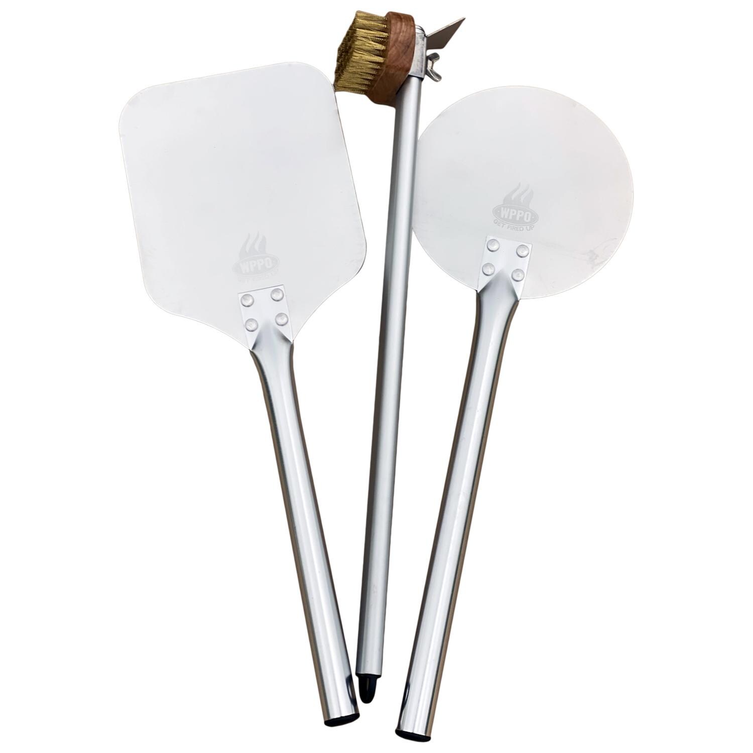 WPPO 3-Piece Mini Wood Fired Pizza Oven Utensil Kit - WKPA-Mini3