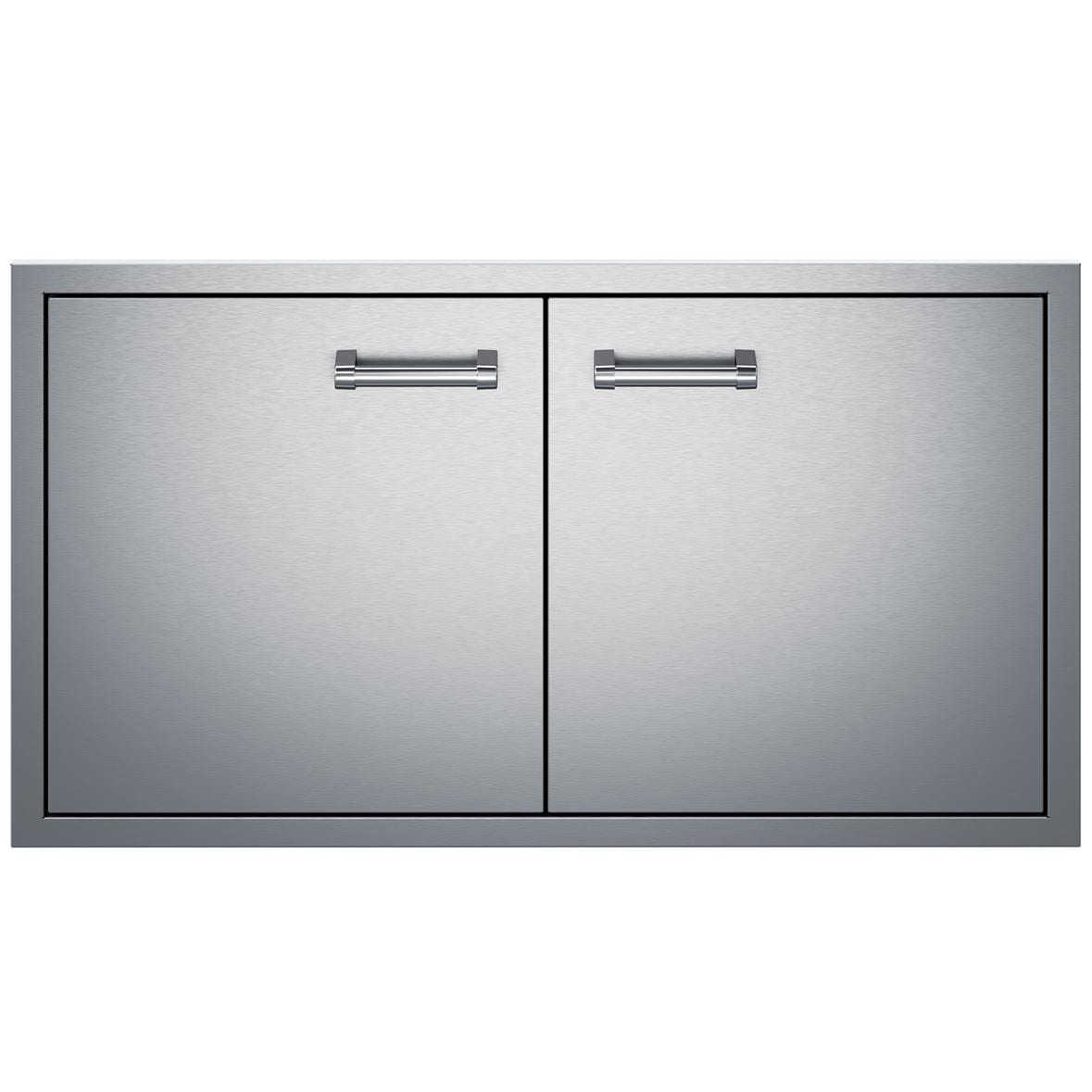 Delta Heat DHAD38-C 38-in Stainless Steel Double Access Doors - White Background thumbnail