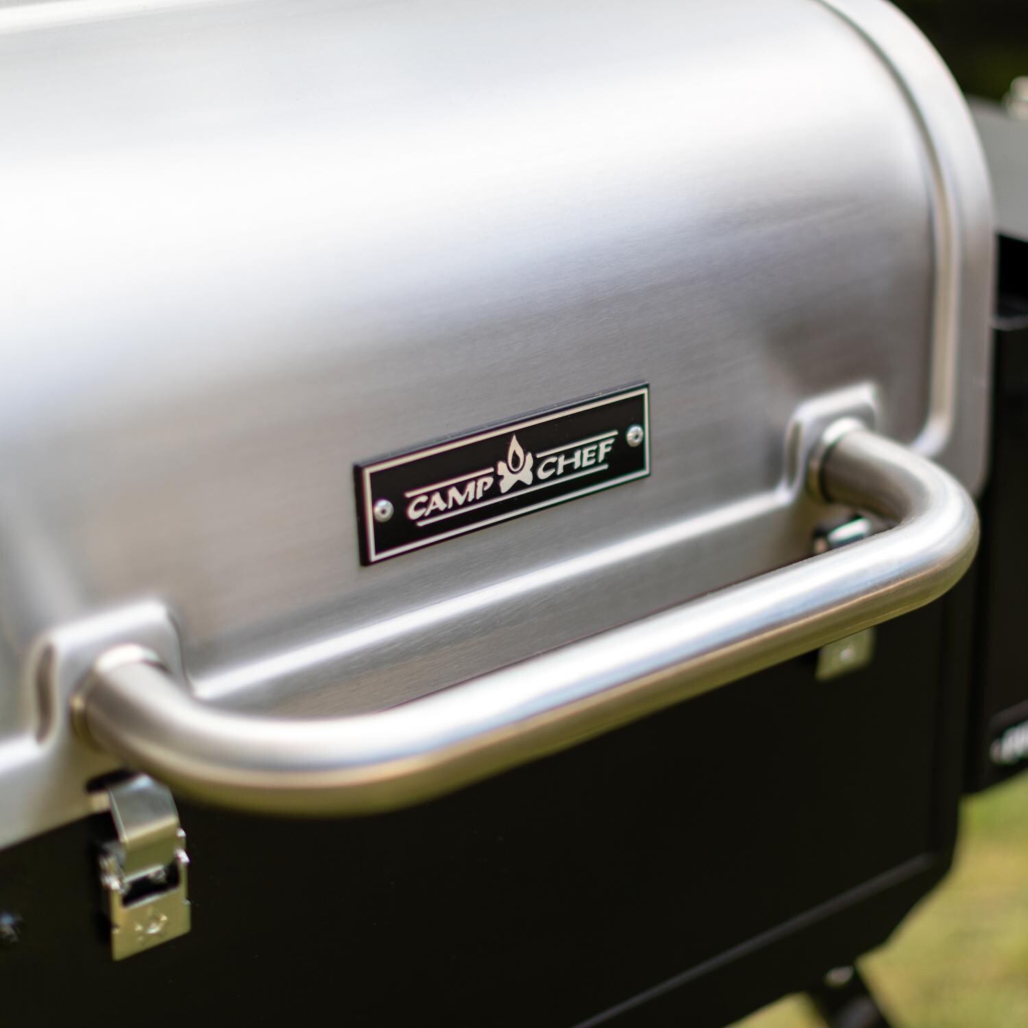 Camp Chef Pursuit 20 Portable Wood Pellet Grill - Stainless Steel Lid thumbnail