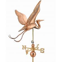 Good Directions 34-Inch Blue Heron Estate Weathervane - Polished Copper image