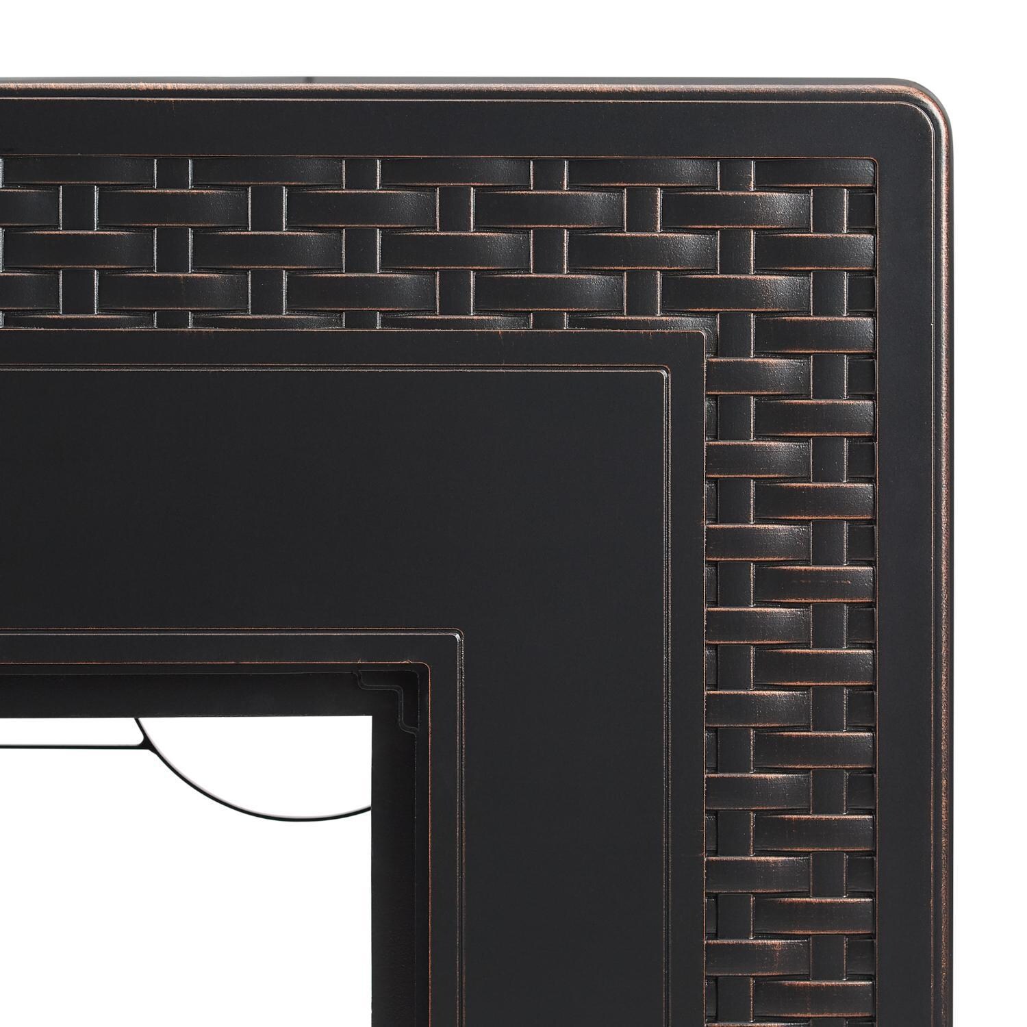 Ultimate Patio 63699 Welcome View 44-Inch Rectangular Aluminum Propane Gas Fire Pit - Detail 2 thumbnail