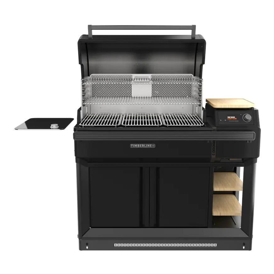 Traeger TBB01RLG Timberline XL Wood Pellet Grills With BAC681 Built-In Trim Kit - White Background thumbnail