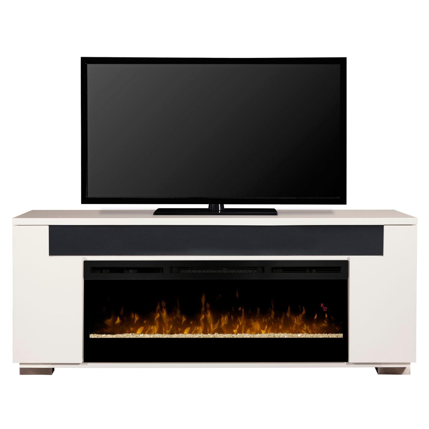 Dimplex Haley 76 Inch Electric Fireplace A Console Acrylic Ice Dimplex Haley 76 Inch Electric Fireplace A Console Acrylic Ice Embers White Gds50g3 1671w Gas Log Guys