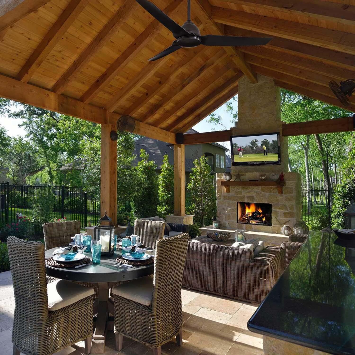 Minka-Aire F753-KA Java 54-Inch 3-Blade Ceiling Fan in Kocoa Finish w/ Kocoa Blades - Lifestyle thumbnail