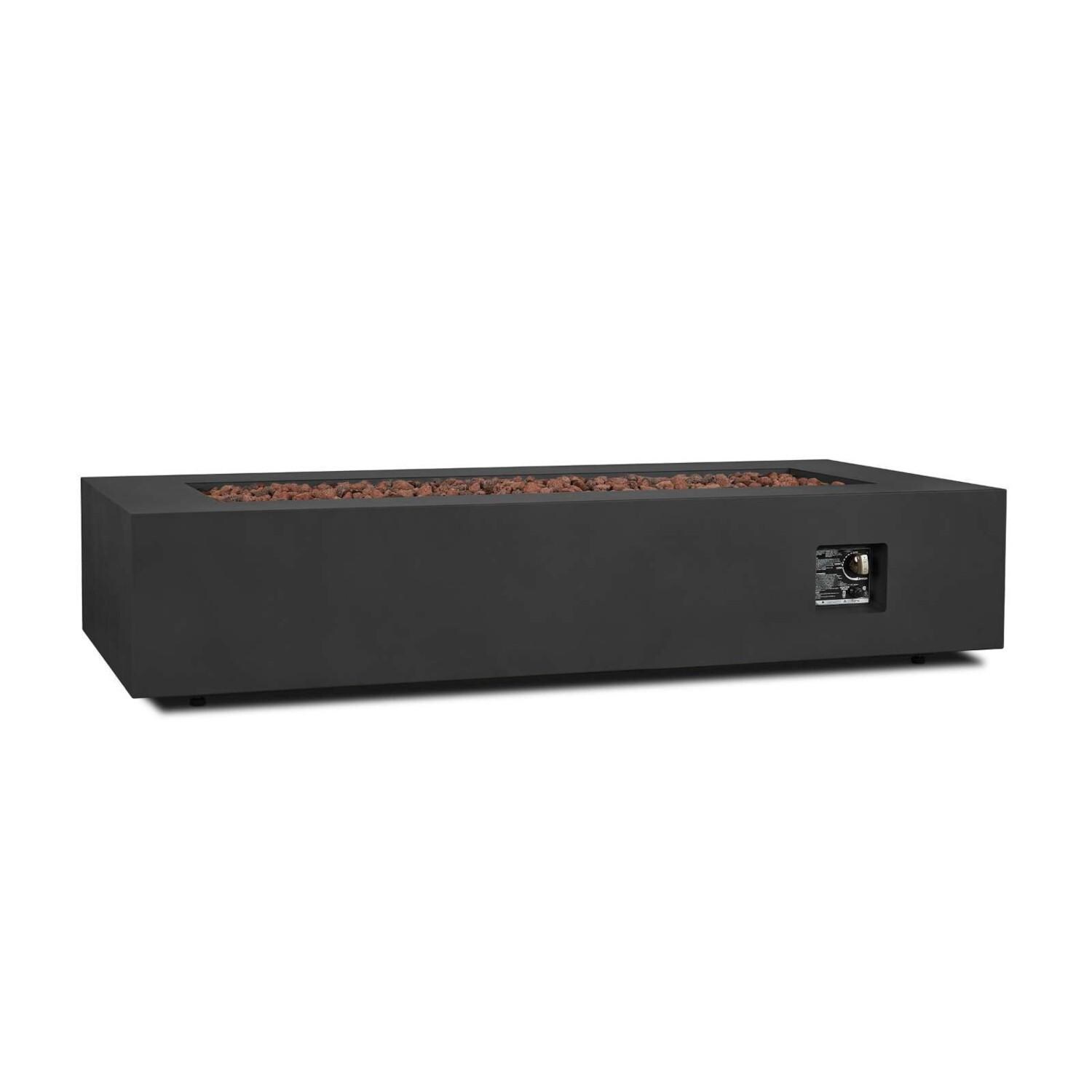 Lakeview SCC9814LPBLK Elysian 70-Inch Rectangle Propane Fire Table w/ NG Conversion Kit - Black - Control thumbnail