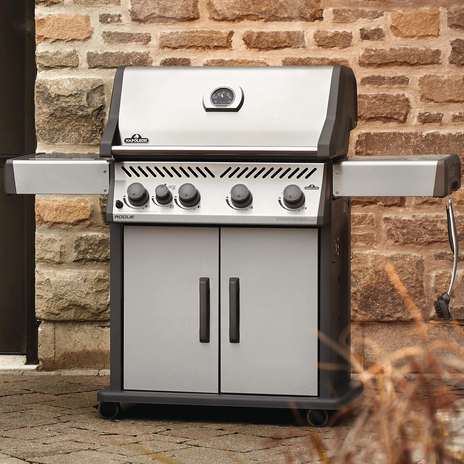 Napoleon RXT525SIBNSS-1 Rogue XT 525 SIB Natural Gas Grill with Infrared Side Burner - Stainless Steel - Lifestyle View thumbnail