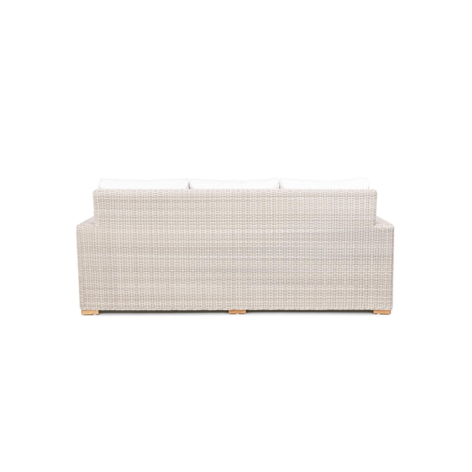 Teak + Table Oyster Bay Sofas 3 Piece Lounge Set in Granite - Sofa Back - White Background thumbnail