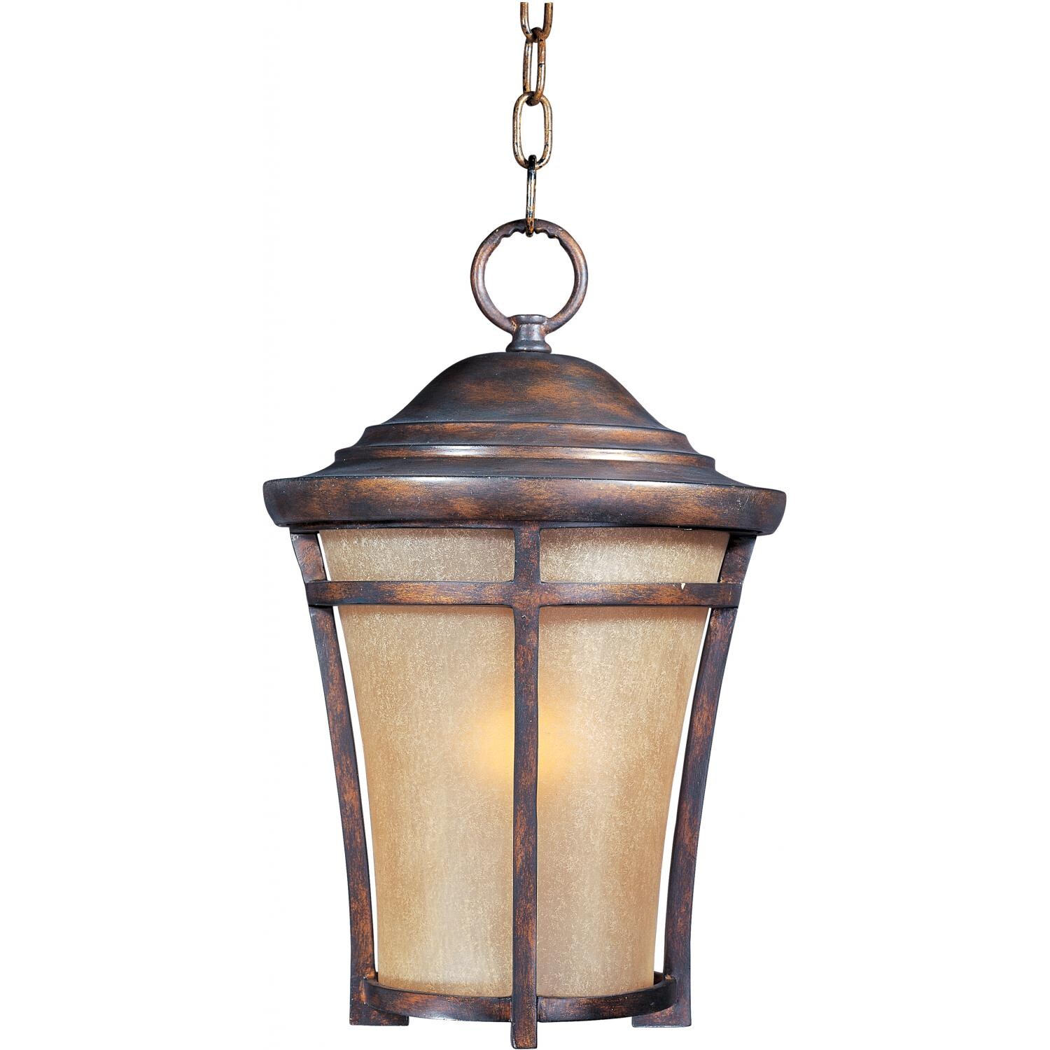 Maxim Balboa VX One Light 18-Inch Outdoor Hanging Lantern - Copper Oxide - 40167GFCO