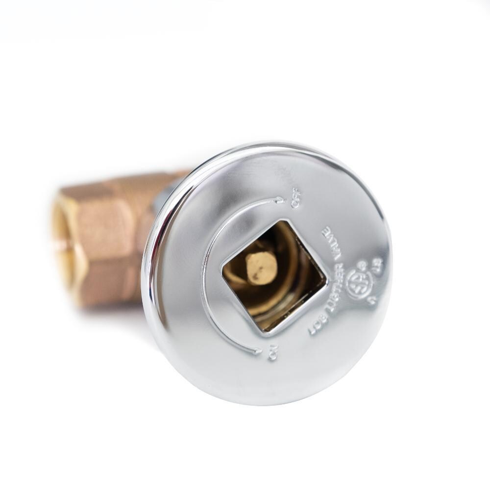 BBQGuys Signature 1/2Inch FIP Brass Straight Gas Key Valve BVL2SKCP