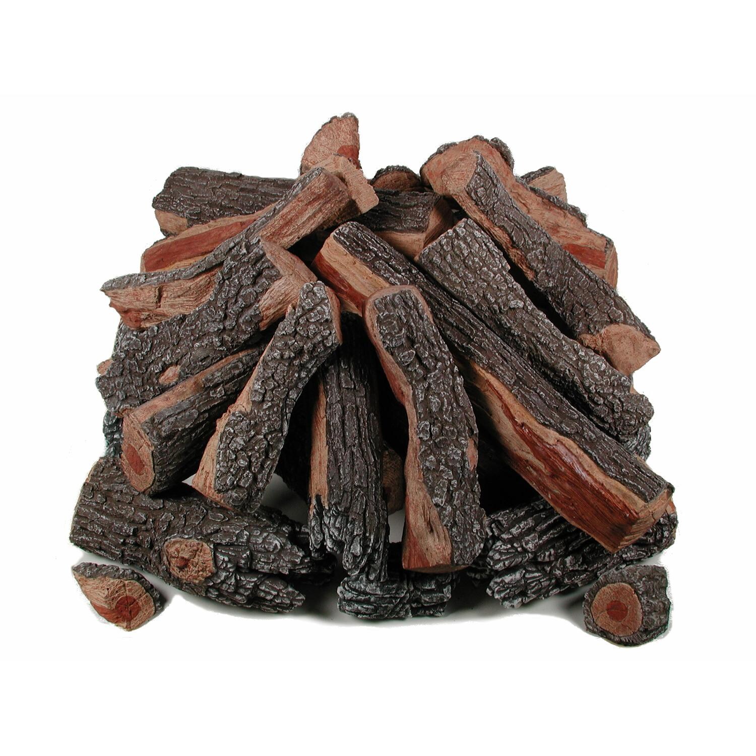 Rasmussen 36 Inch Bark/Split Fire Pit Logs - Square Stack thumbnail