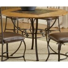 Hillsdale Lakeview Dining Table Round With Wood Top And Slate Shelf - 4264DTBRD image