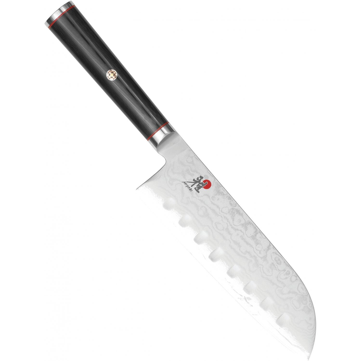 Miyabi Kaizen 5000DP 5.5-Inch Granton Santoku Hollow Edge Knife thumbnail
