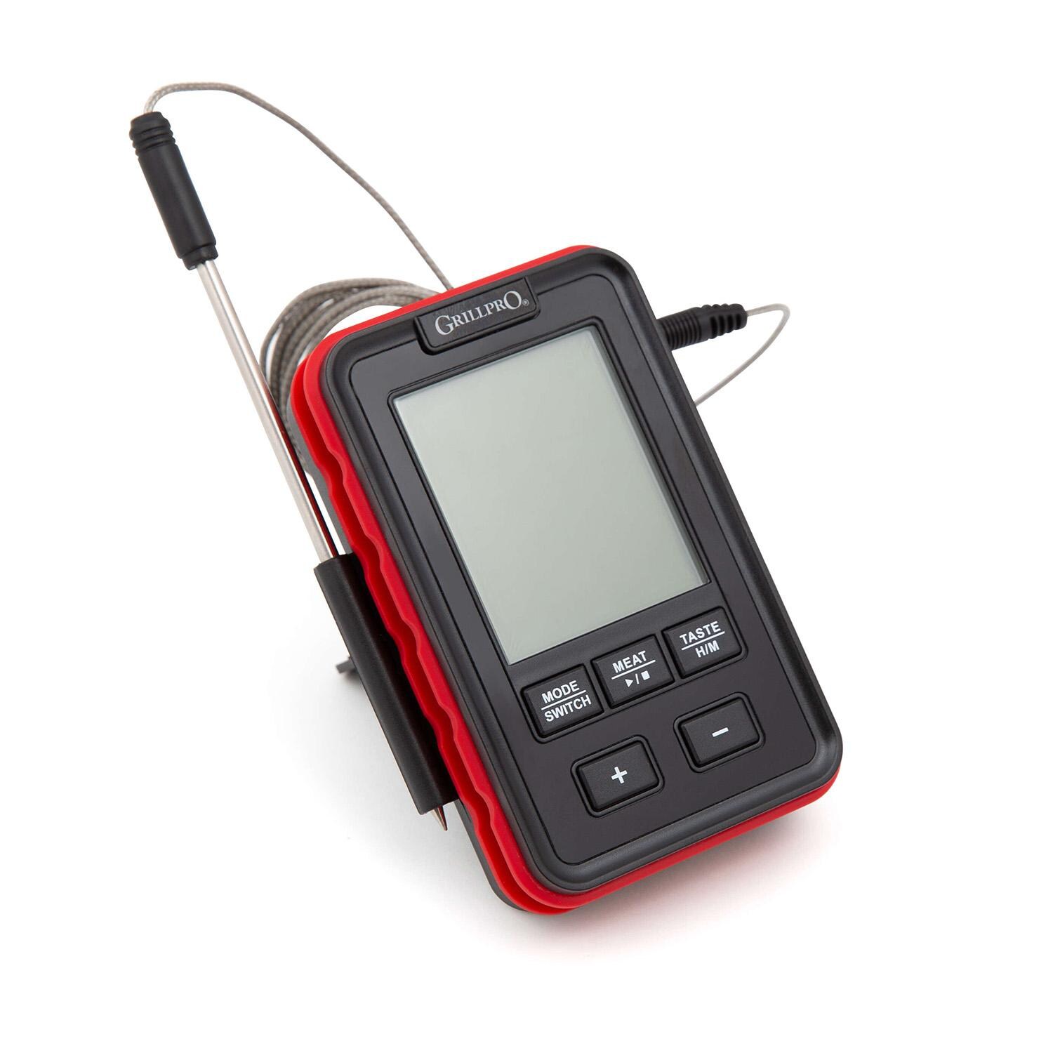 GrillPro Side Table Thermometer - 13925 - Probe Stored - White Background thumbnail