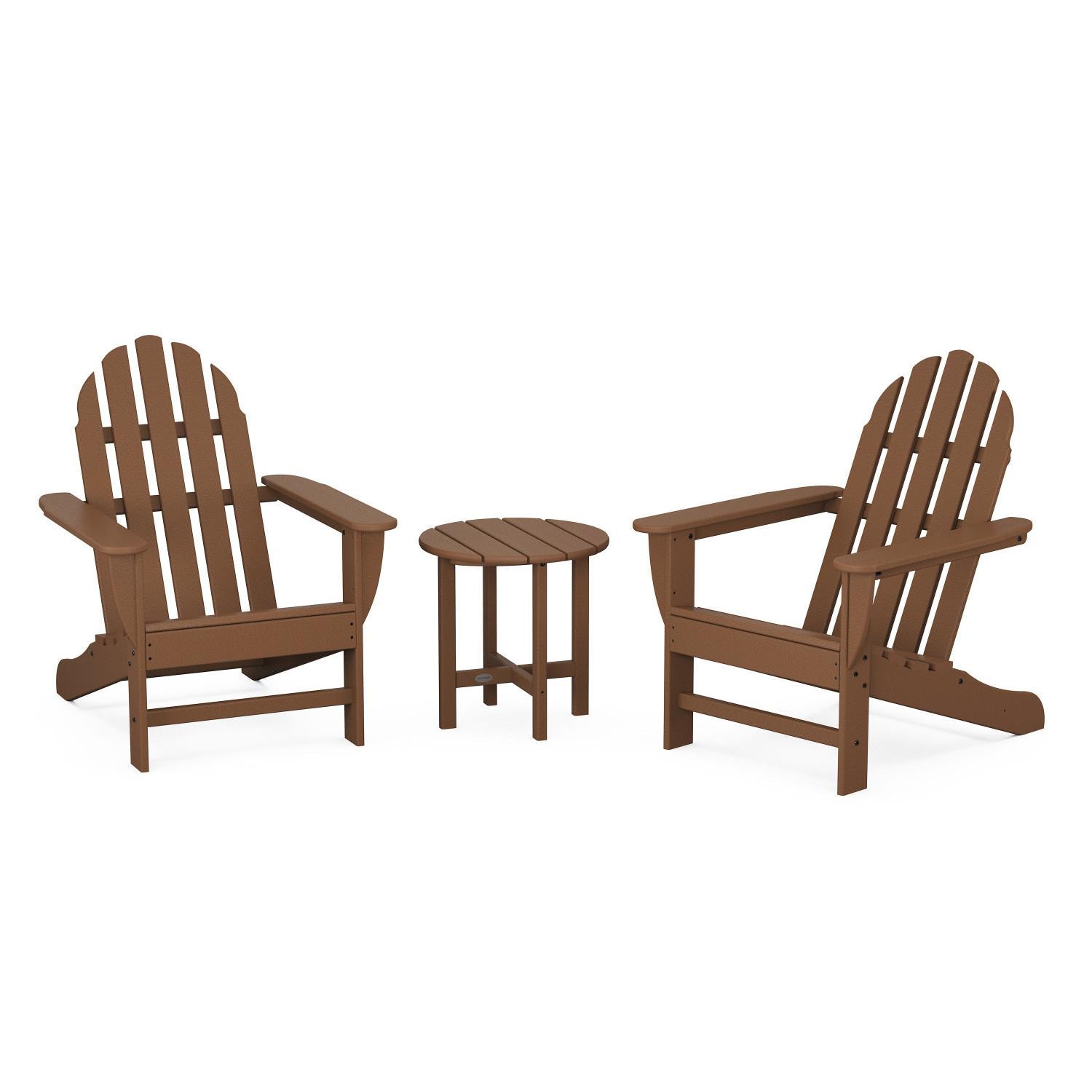 POLYWOOD PWS417-1-TE Classic Adirondack 3-Piece Set - Full Set thumbnail