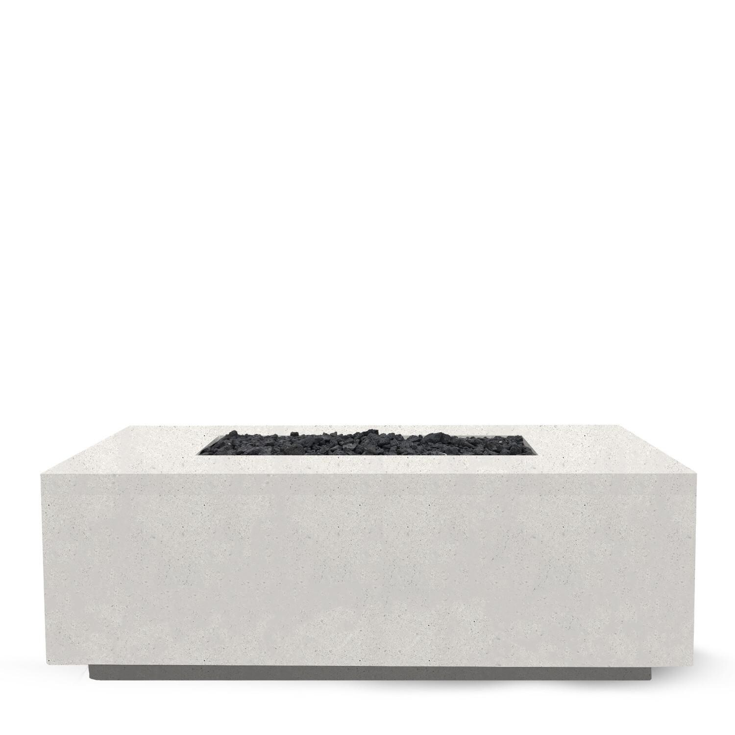 Prism Hardscapes Porto 58 58-Inch Rectangular Propane Gas Fire Pit Table - Ultra White - PH-435-5LP image