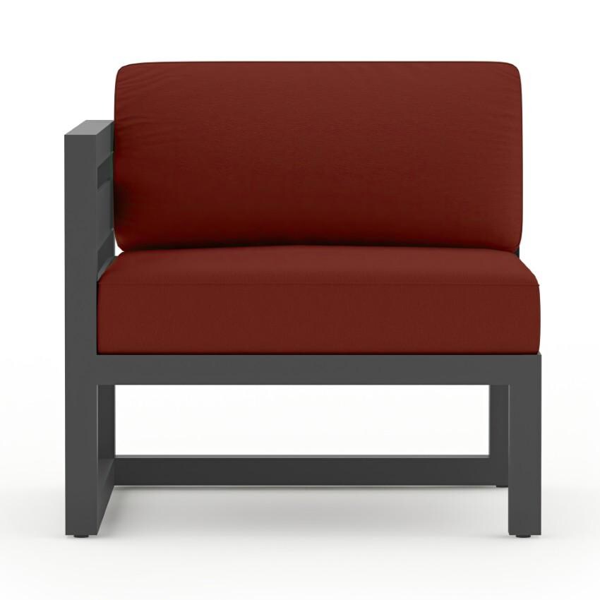 Misty Cove 6 Piece Sectional Set in Slate w/Club Chair & Canvas Henna Cushions by Lakeview - Left Section - White Background thumbnail