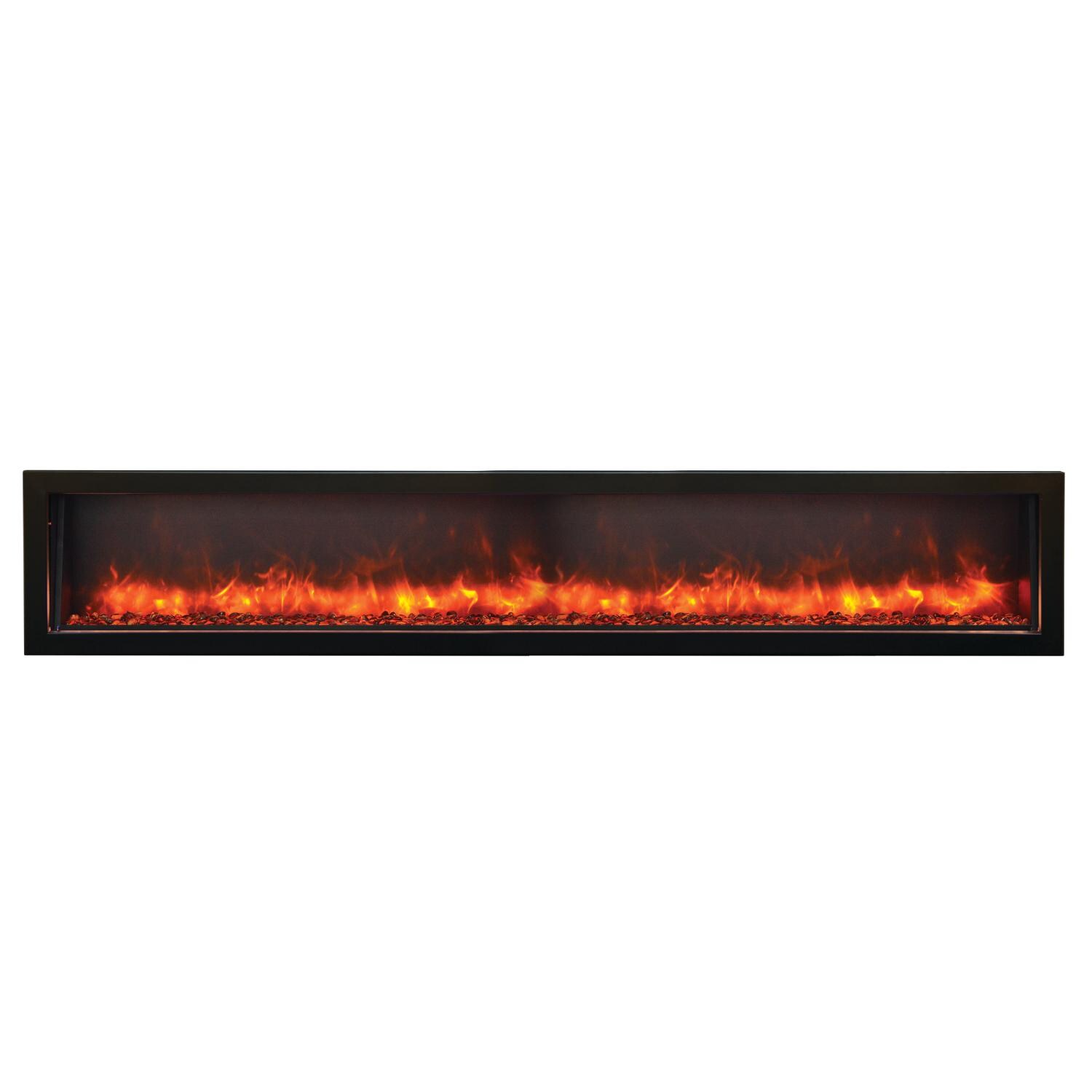 Amantii 88-inch Panorama Deep Electric Fireplace - Orange thumbnail