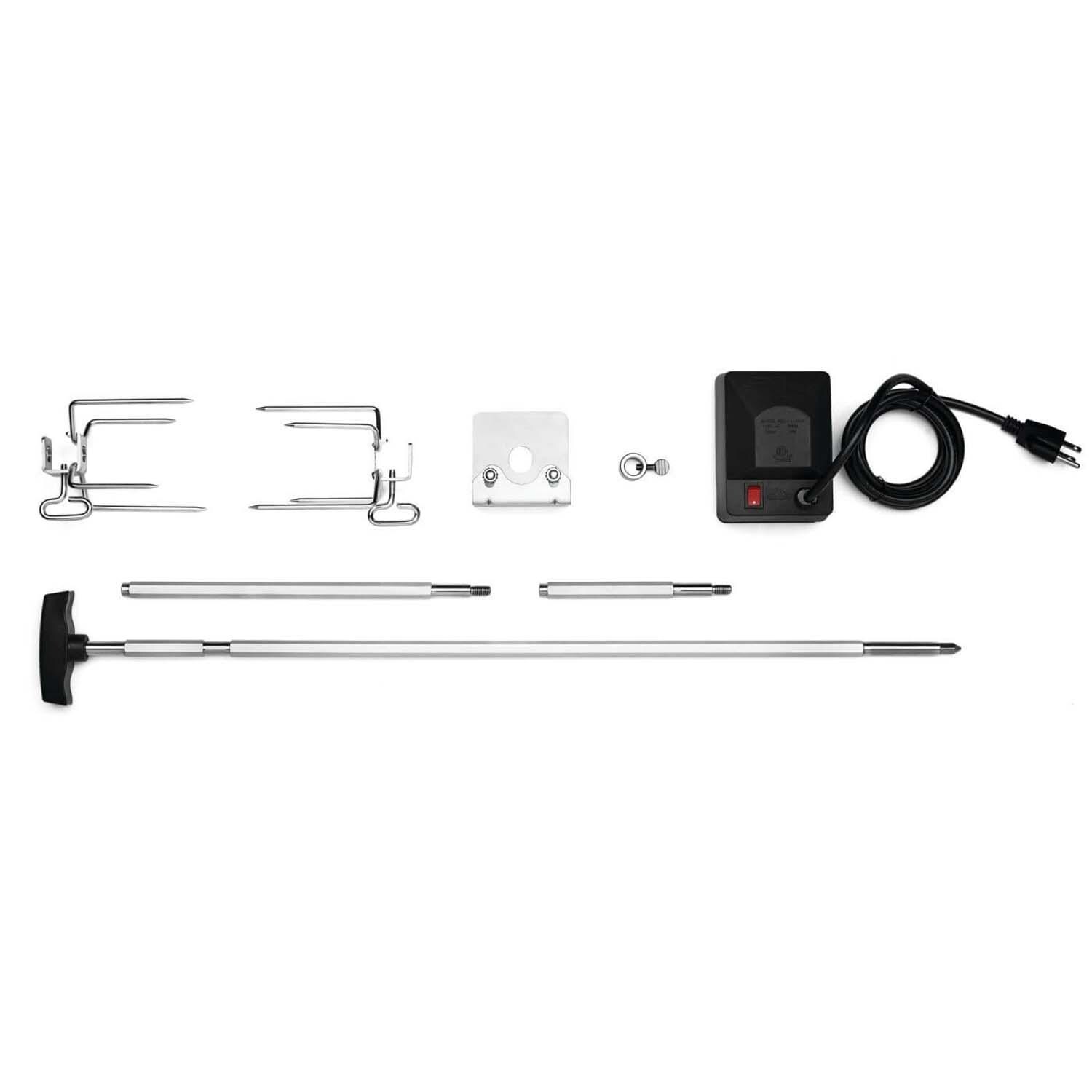 Napoleon  69241 Heavy Duty Rotisserie Kit for PRO Charcoal Kettle 22 and 18-inch Grills - White Background thumbnail