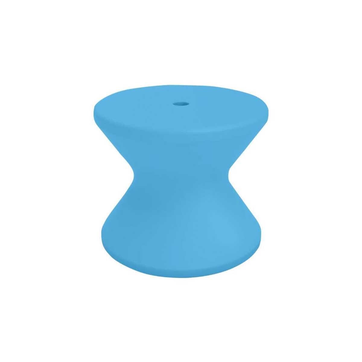 Ledge Lounger Signature Side Table W/Umbrella Hole - Light Blue - White Background thumbnail