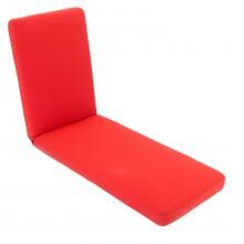 Heritage NLG107 Chaise Lounge Cushion By BBQGuys - Sunbrella Canvas Jockey Red image