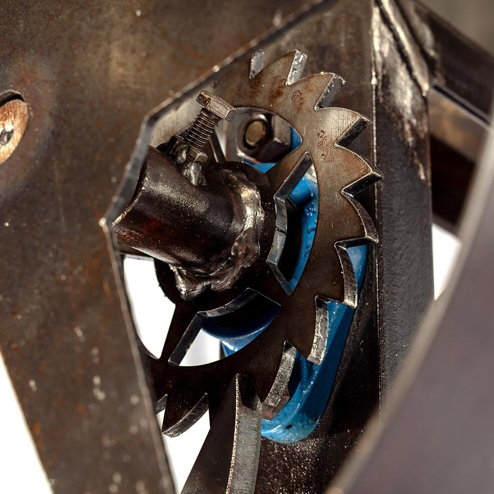 Texas Original Pits SM GRILL ATT Santa Maria Grill Attachment For Laredo Basic Live Fire Table (Live Fire Table Not Included) - Ratcheting Gears thumbnail