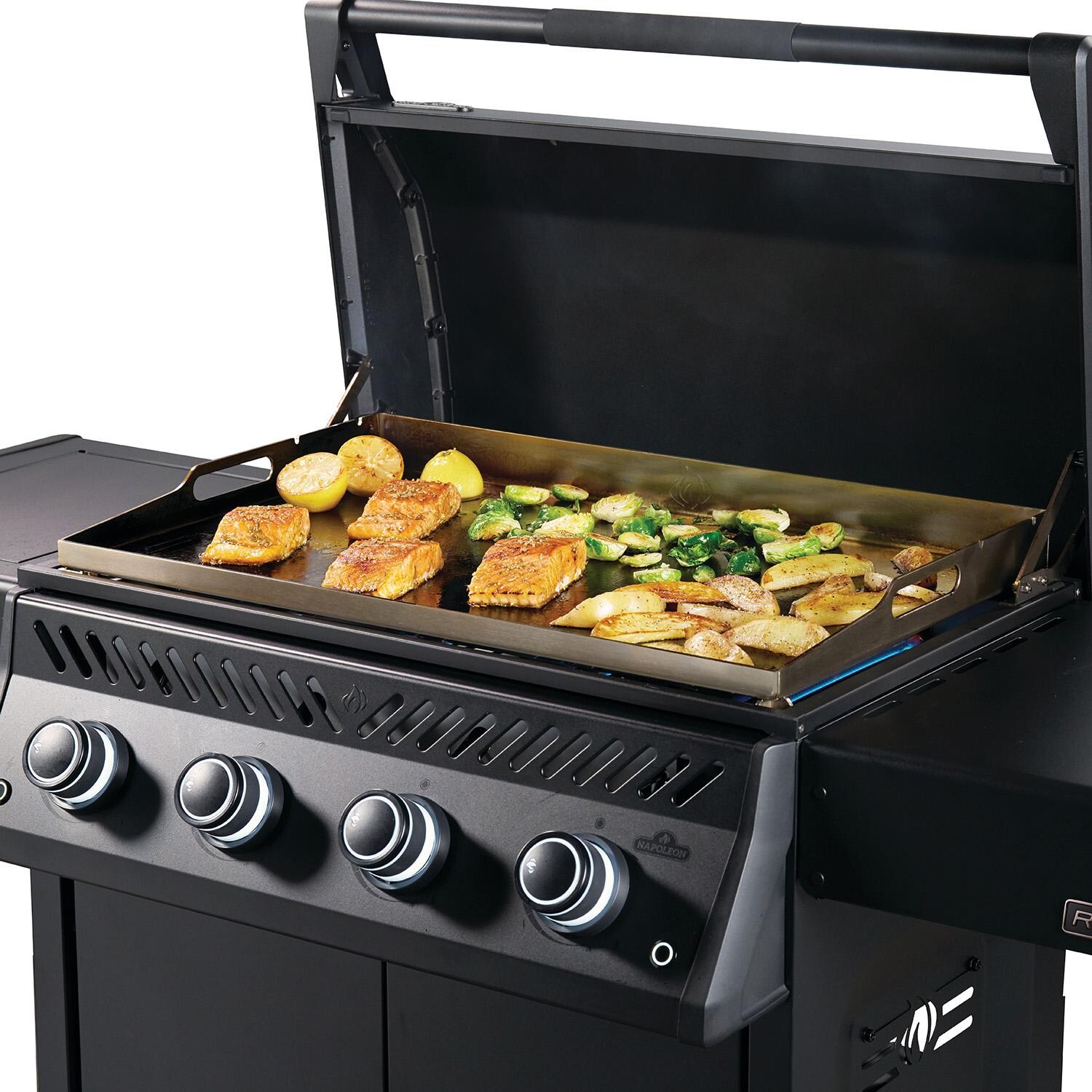 Napoleon RP30FTPK-PHM 30-in Propane Griddle - Making Seafood & Veggies - Lifestyle thumbnail