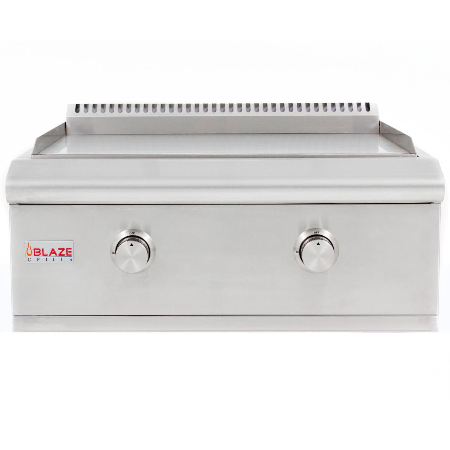 Blaze 30-Inch Built-In Natural Gas Griddle - Front View thumbnail